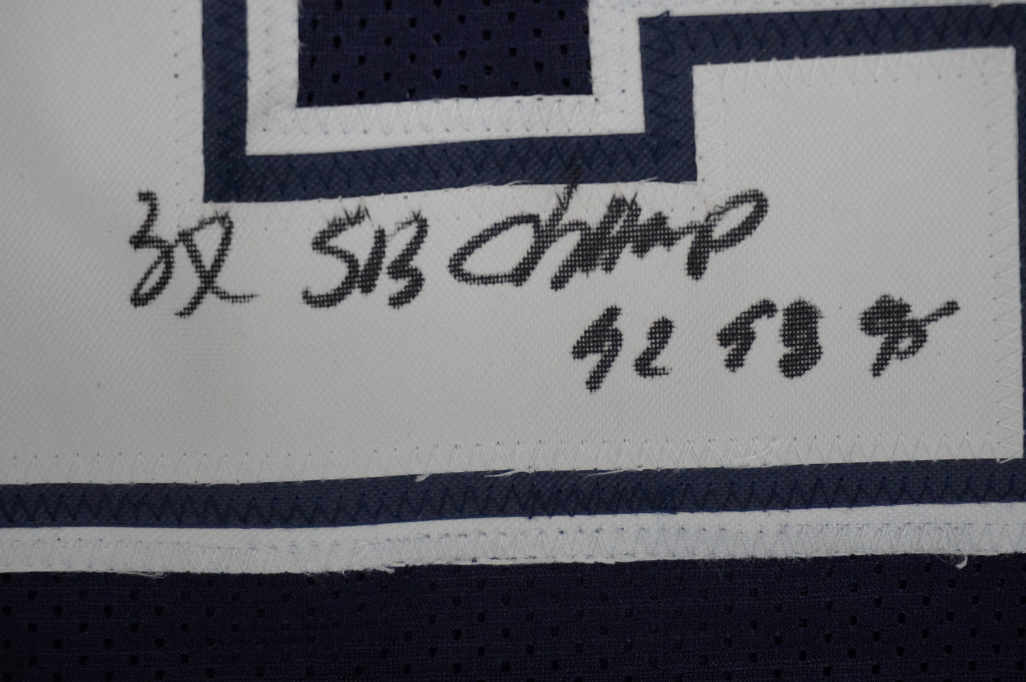 KEVIN SMITH DALLAS COWBOYS SIGNED Blue JERSEY Texas A&M Aggies w/INSCs 3XL JSA