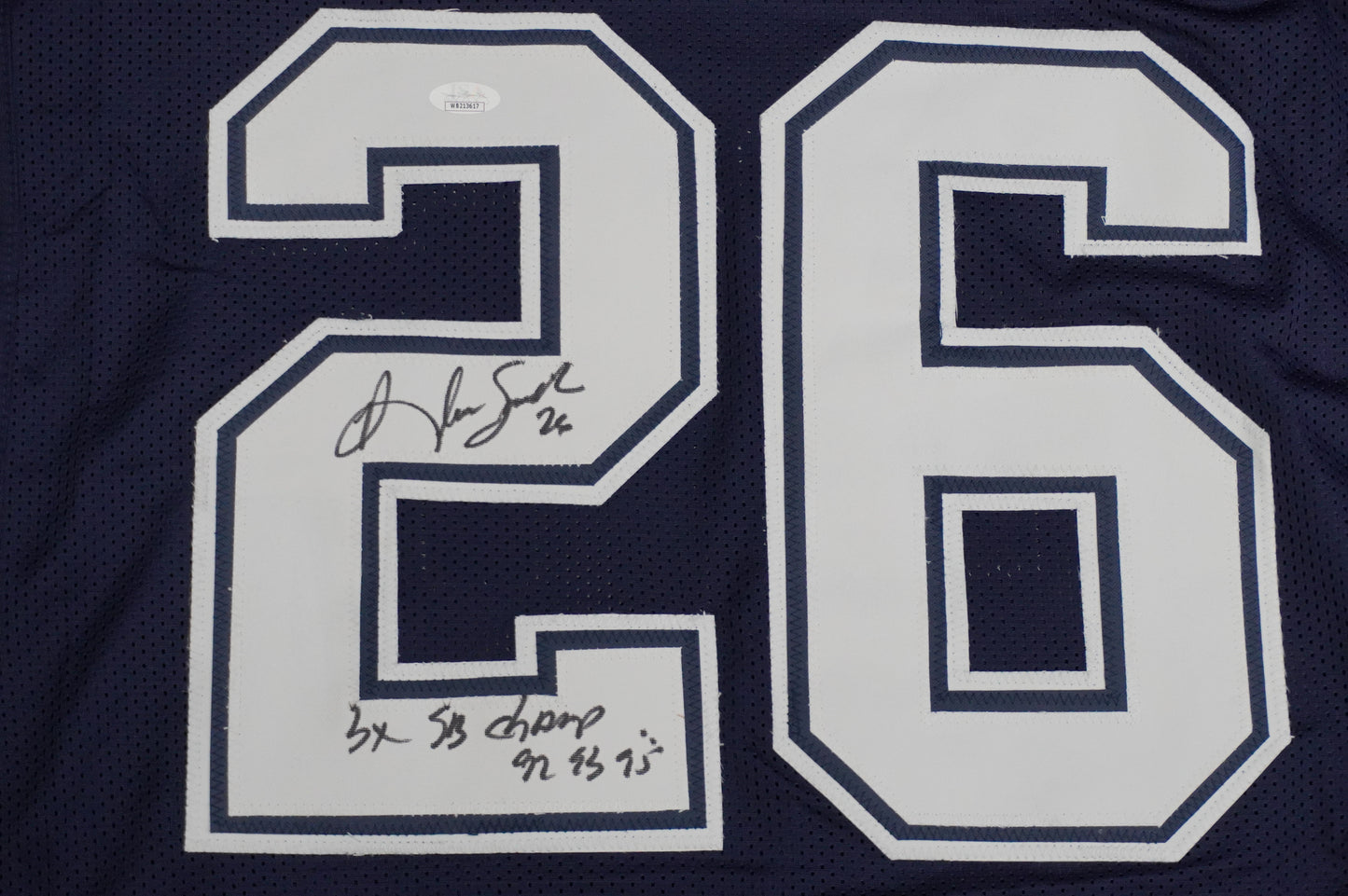 KEVIN SMITH DALLAS COWBOYS SIGNED Blue JERSEY Texas A&M Aggies w/INSCs 3XL JSA