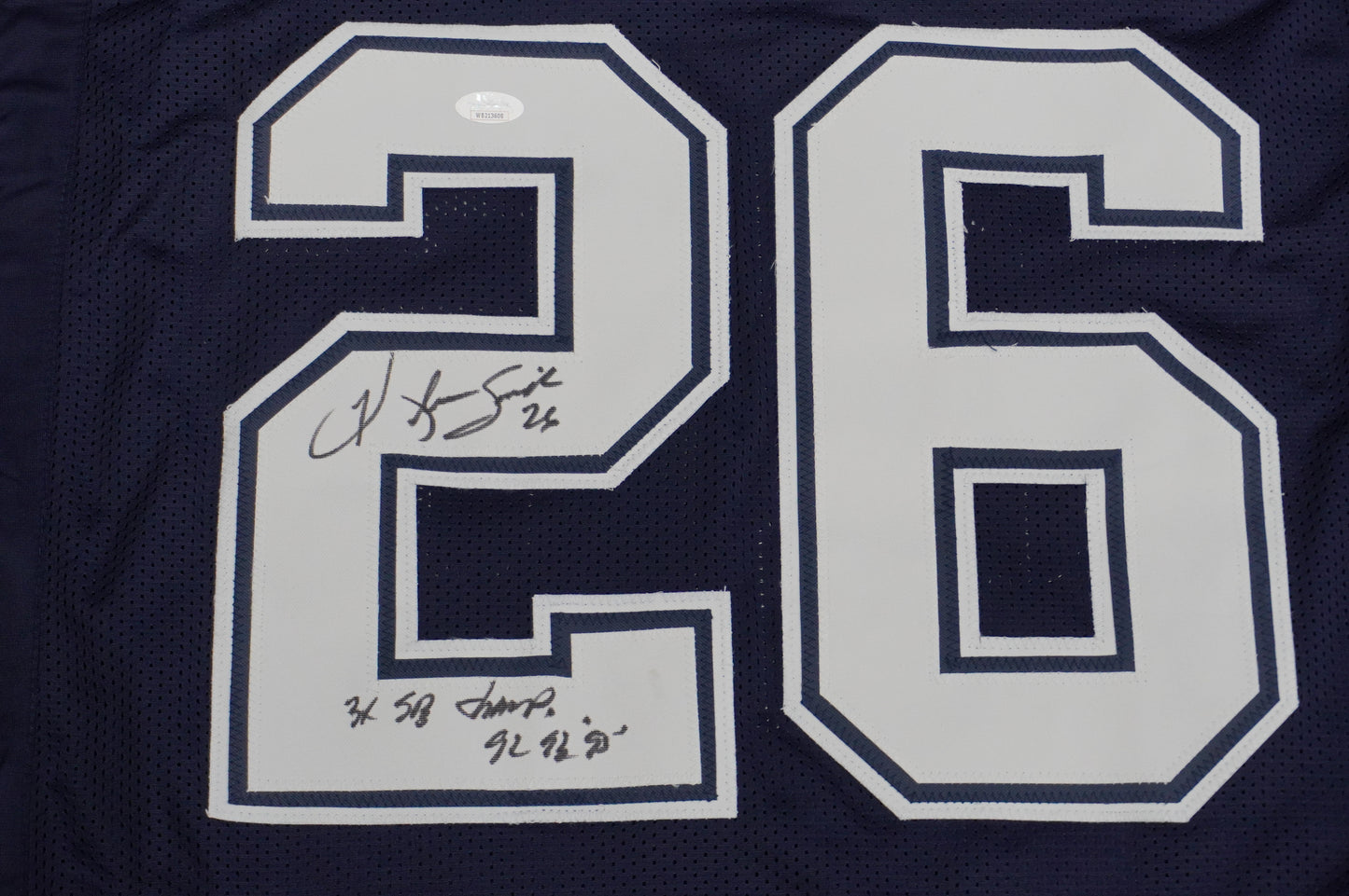 KEVIN SMITH DALLAS COWBOYS SIGNED Blue JERSEY Texas A&M Aggies w/INSCs 3XL JSA