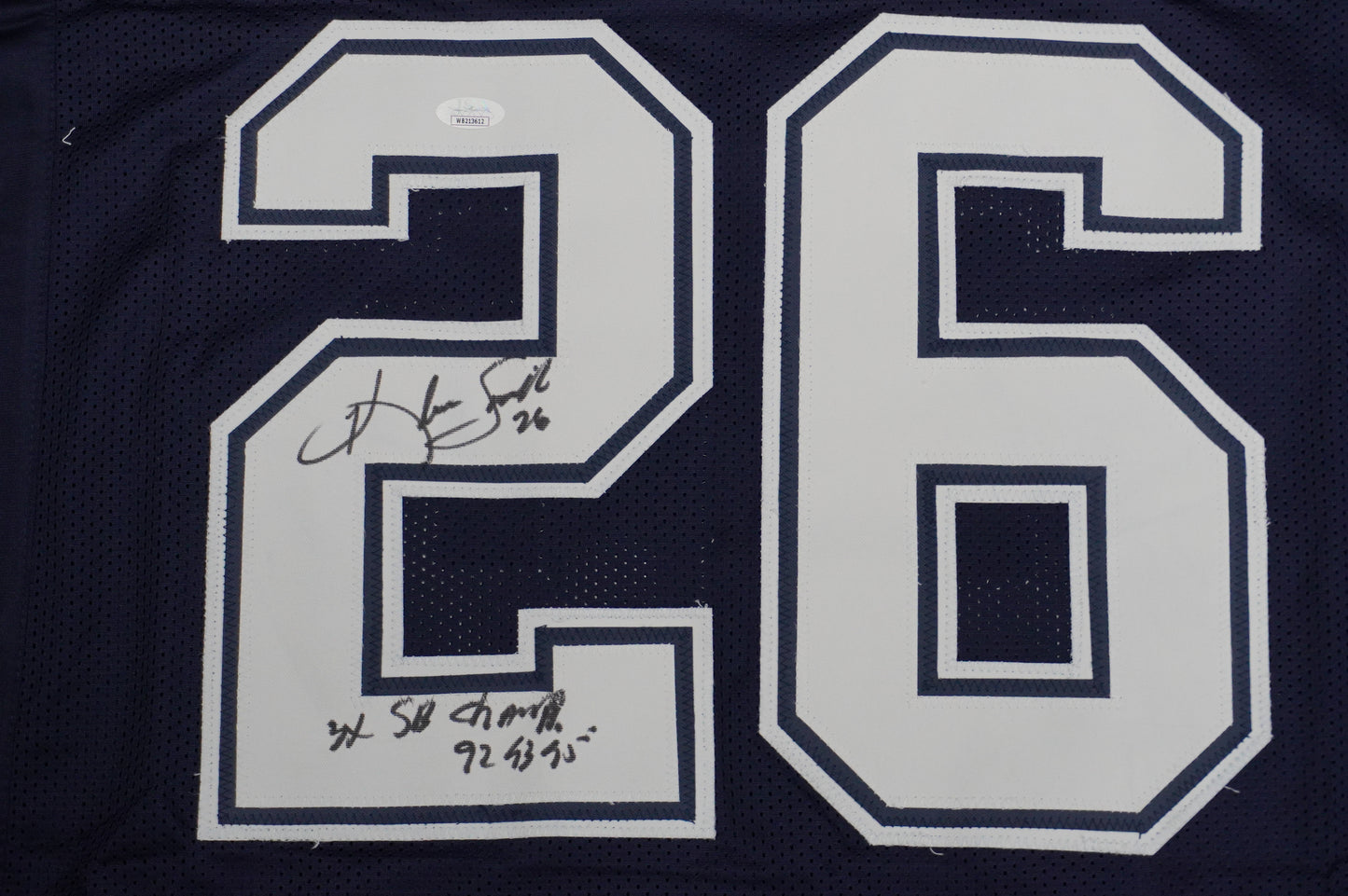 KEVIN SMITH DALLAS COWBOYS SIGNED Blue JERSEY Texas A&M Aggies w/INSCs 3XL JSA