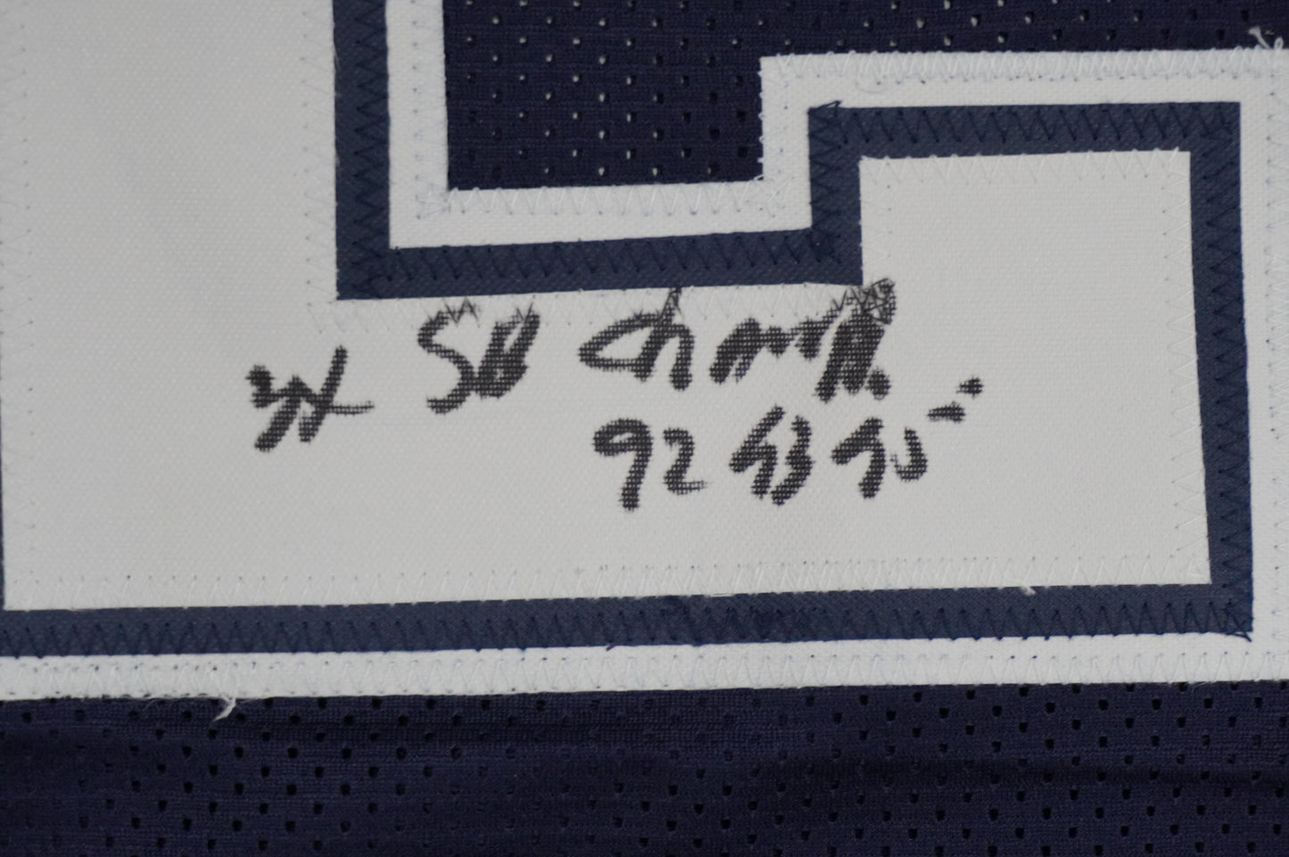 KEVIN SMITH DALLAS COWBOYS SIGNED Blue JERSEY Texas A&M Aggies w/INSCs 3XL JSA