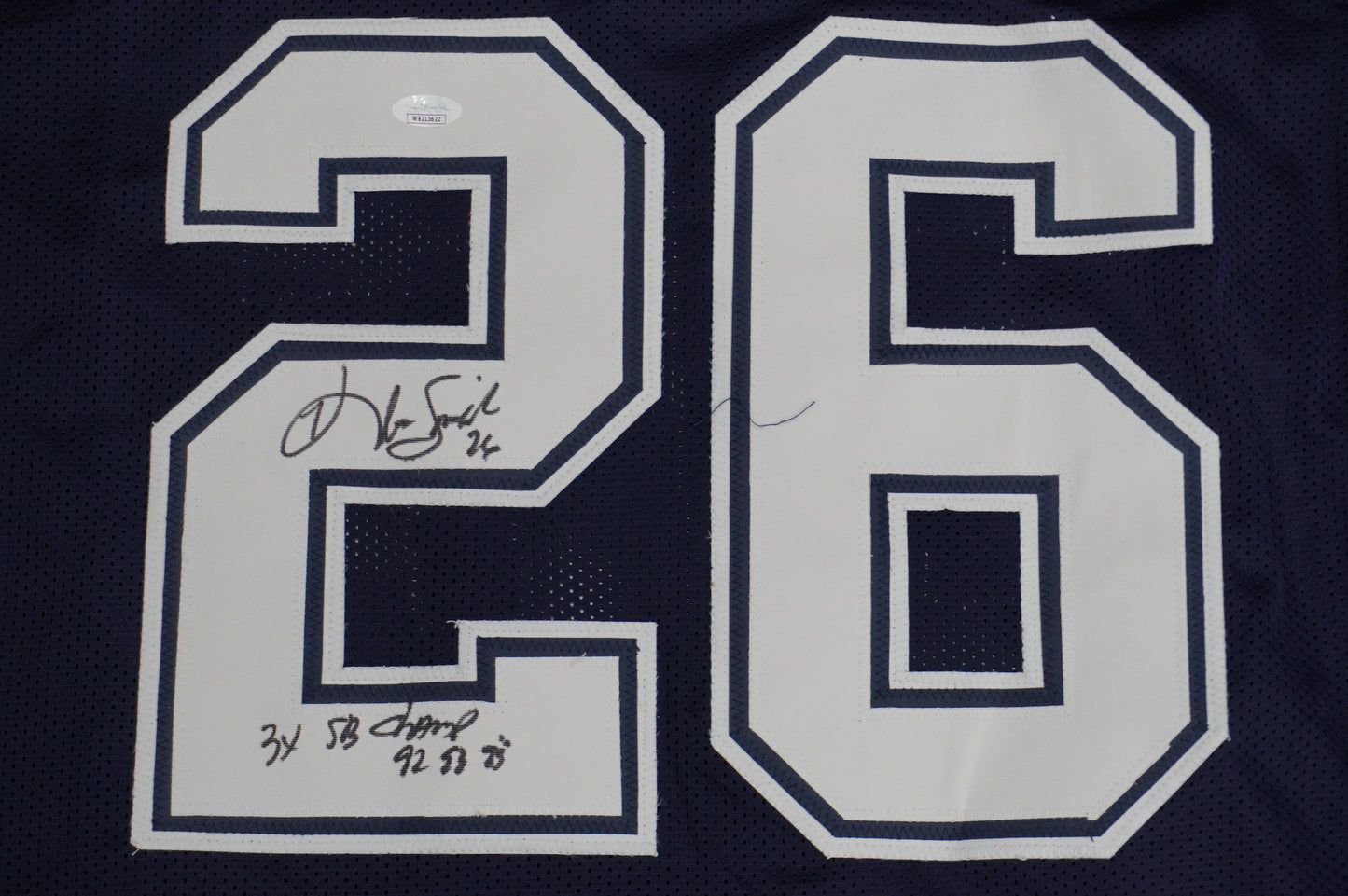 KEVIN SMITH DALLAS COWBOYS SIGNED Blue JERSEY Texas A&M Aggies w/INSCs 3XL JSA