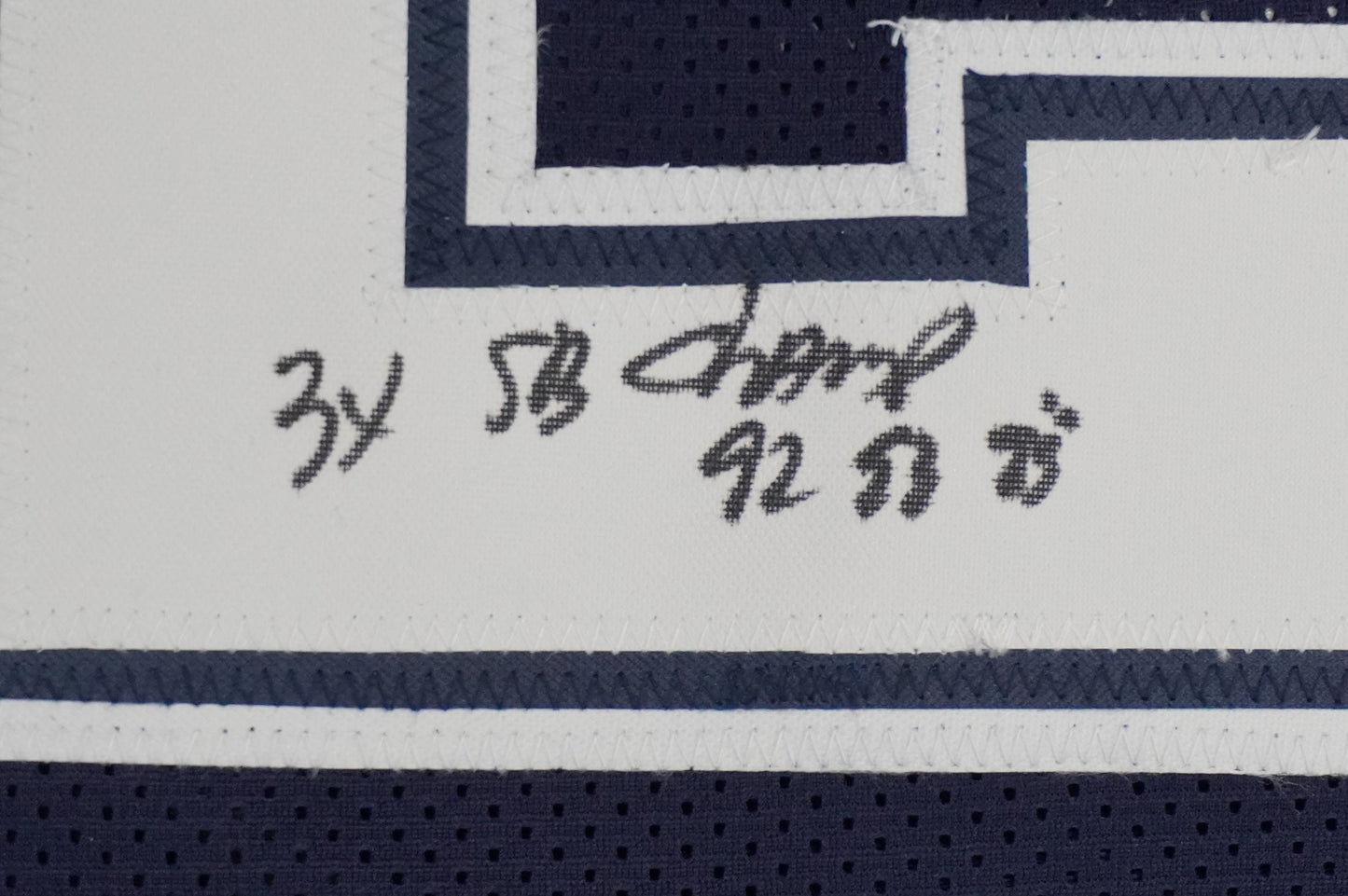 KEVIN SMITH DALLAS COWBOYS SIGNED Blue JERSEY Texas A&M Aggies w/INSCs 3XL JSA