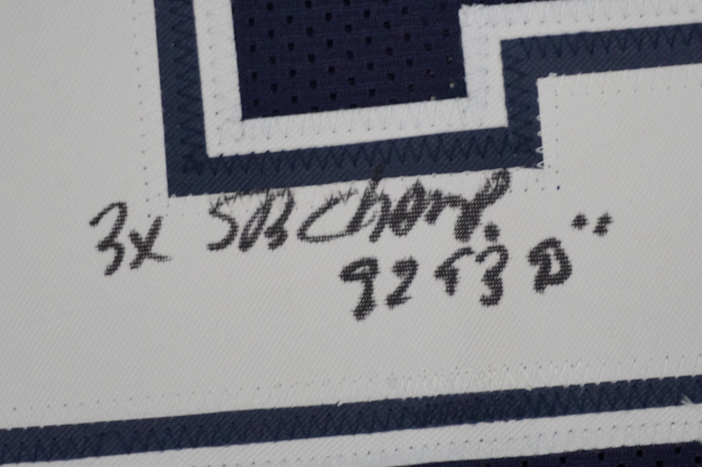 KEVIN SMITH DALLAS COWBOYS SIGNED Blue JERSEY Texas A&M Aggies w/INSCs 3XL JSA