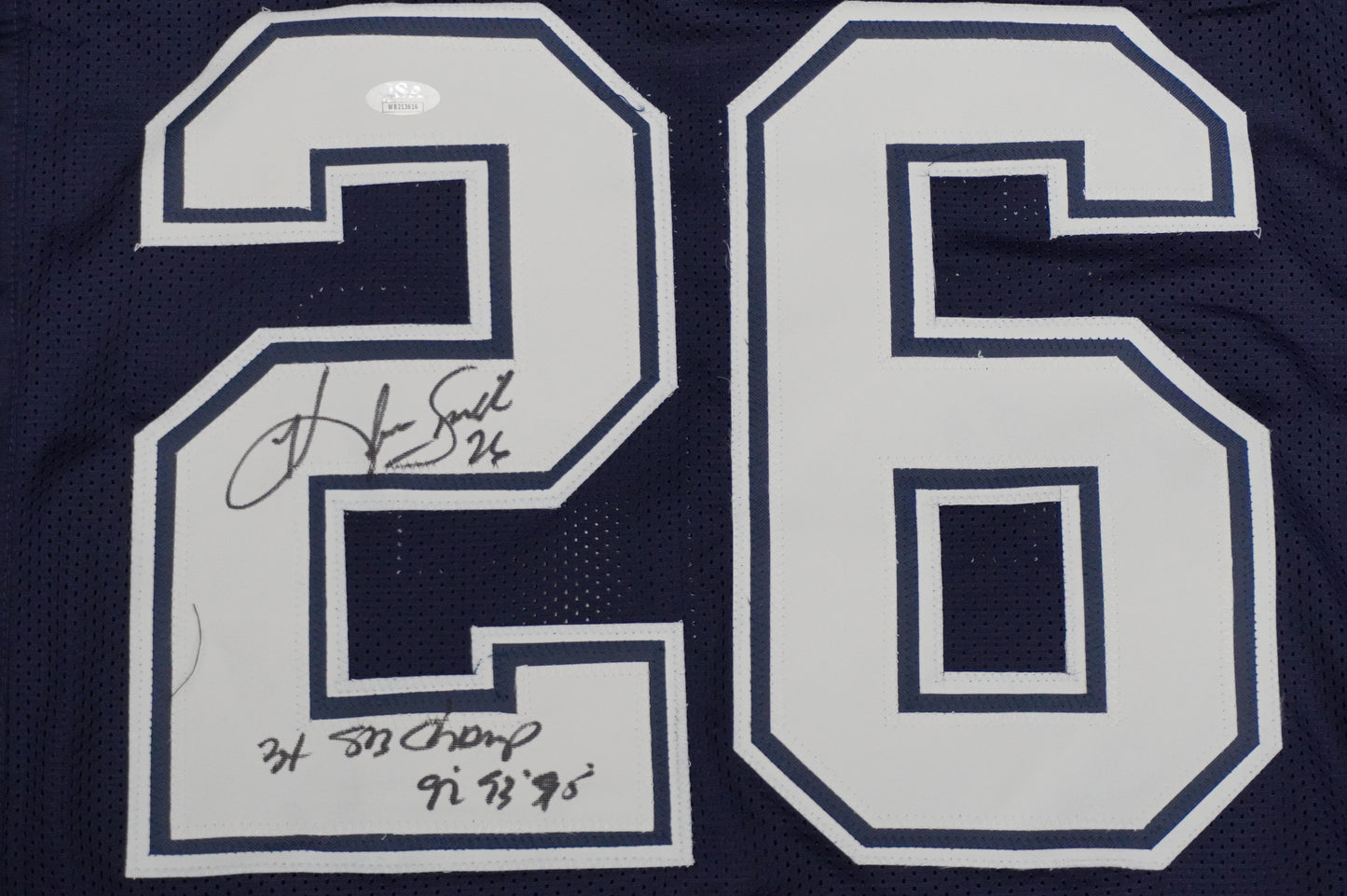 KEVIN SMITH DALLAS COWBOYS SIGNED Blue JERSEY Texas A&M Aggies w/INSCs 2XL JSA