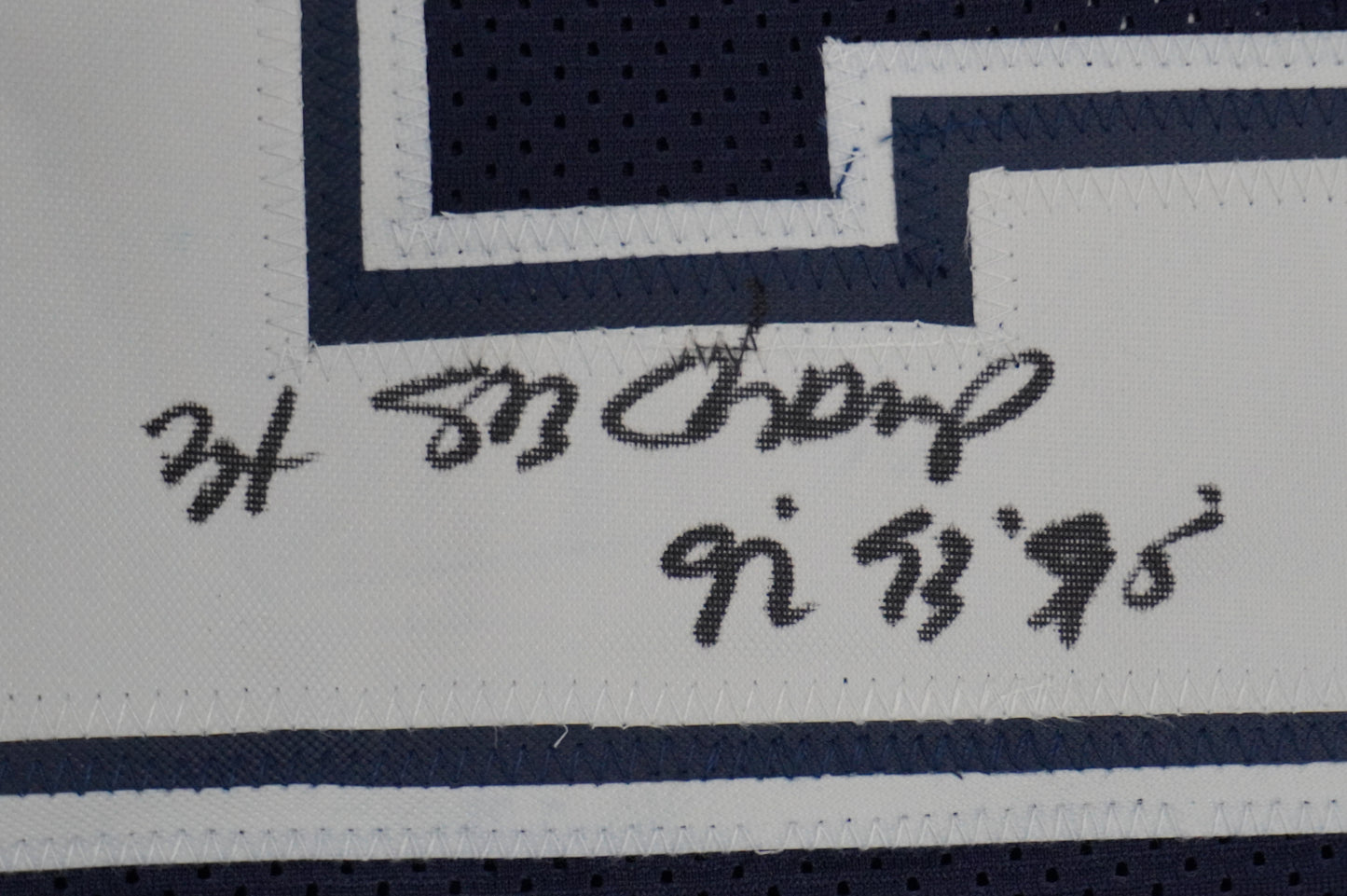 KEVIN SMITH DALLAS COWBOYS SIGNED Blue JERSEY Texas A&M Aggies w/INSCs 2XL JSA