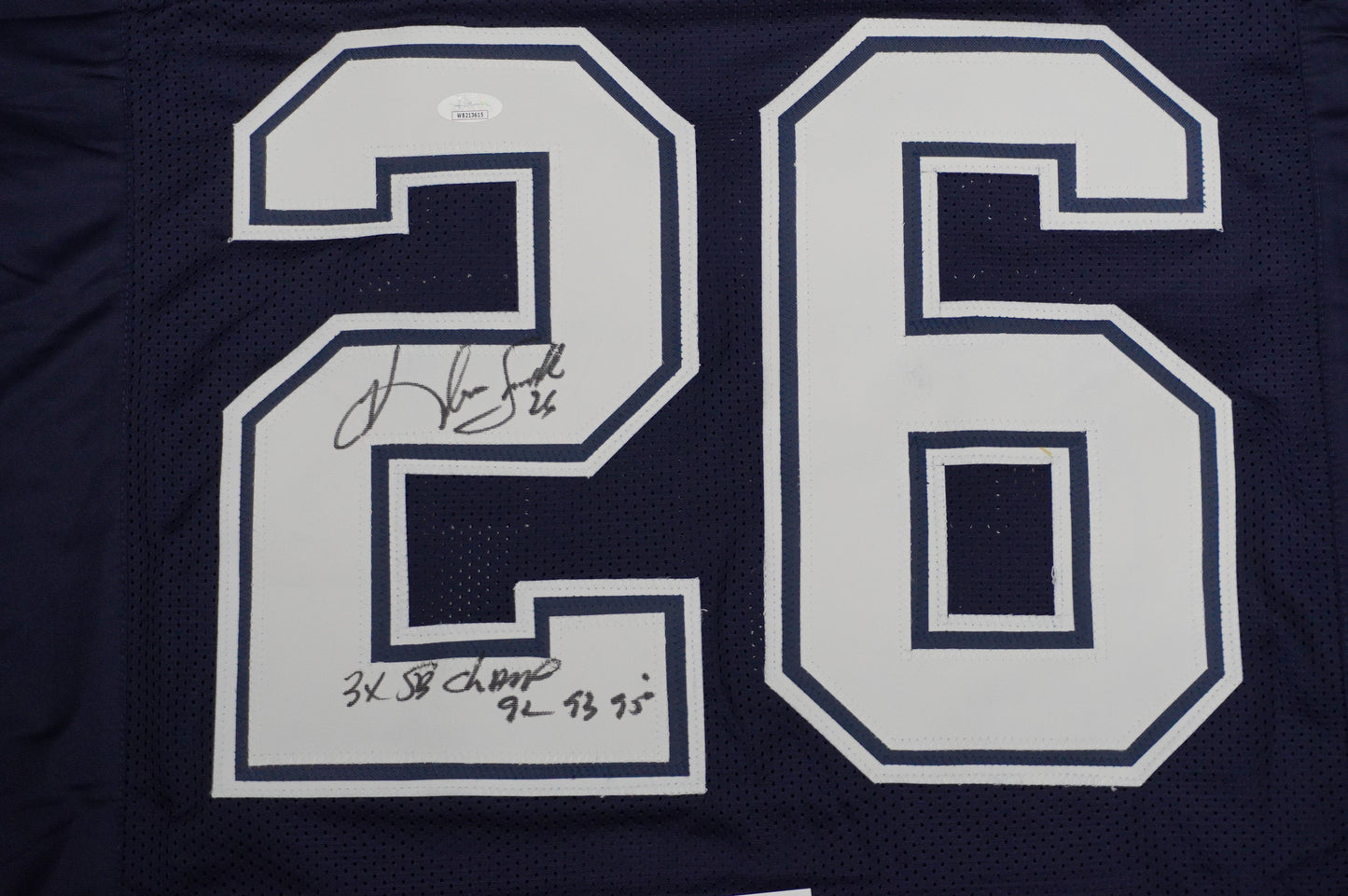 KEVIN SMITH DALLAS COWBOYS SIGNED Blue JERSEY Texas A&M Aggies w/INSCs 2XL JSA
