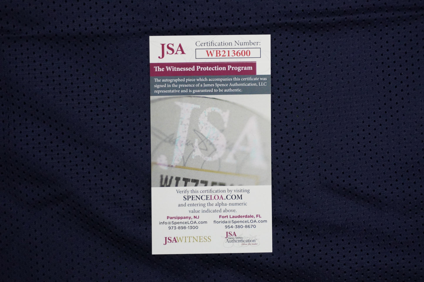 KEVIN SMITH DALLAS COWBOYS SIGNED Blue JERSEY Texas A&M Aggies w/INSCs Med JSA