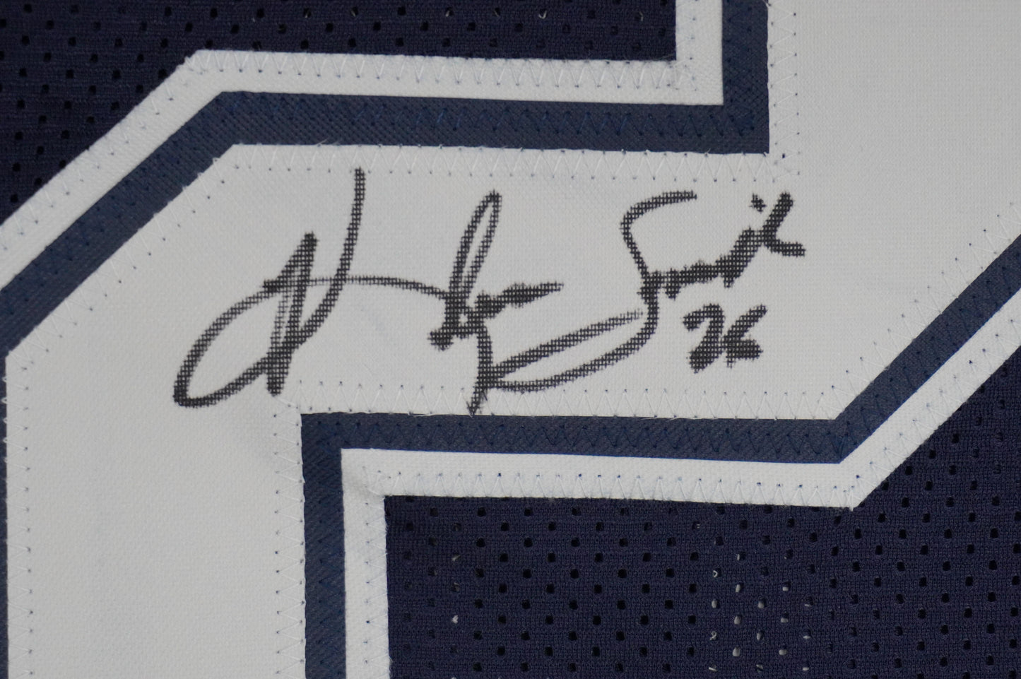 KEVIN SMITH DALLAS COWBOYS SIGNED Blue JERSEY Texas A&M Aggies w/INSCs Med JSA