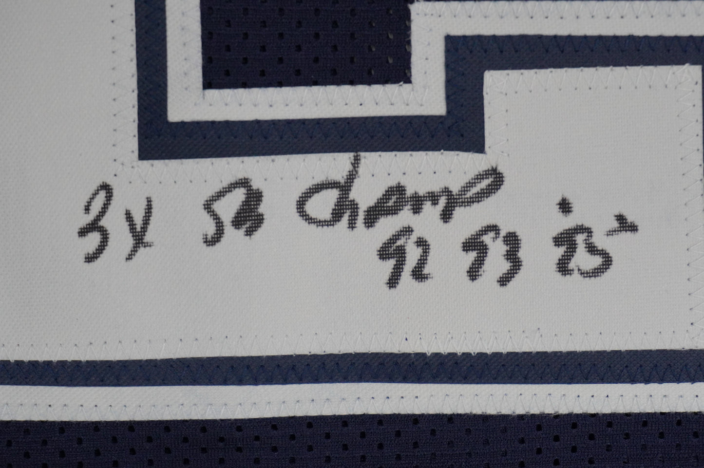 KEVIN SMITH DALLAS COWBOYS SIGNED Blue JERSEY Texas A&M Aggies w/INSCs Med JSA