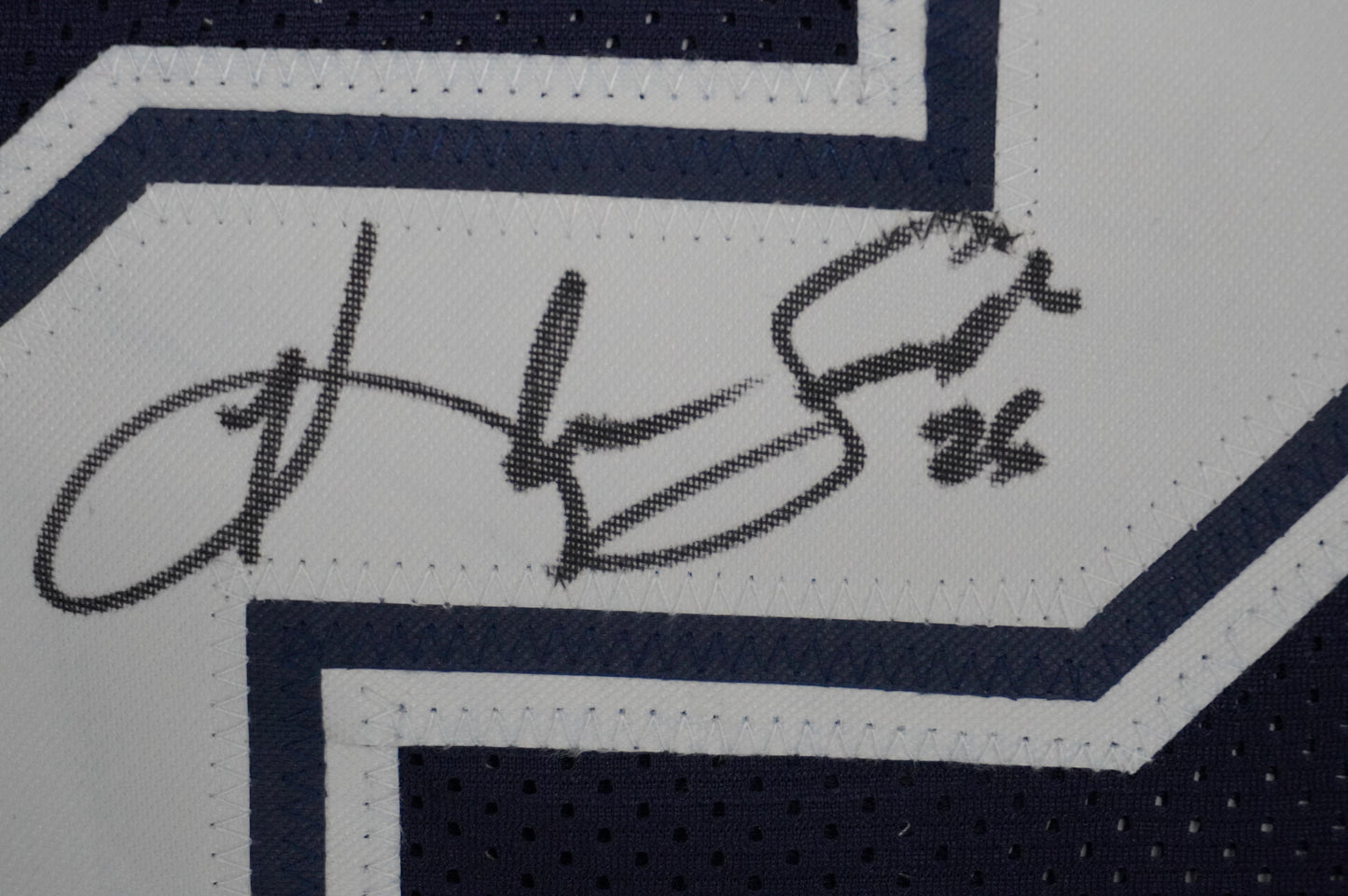 KEVIN SMITH DALLAS COWBOYS SIGNED Blue JERSEY Texas A&M Aggies w/INSCs Med JSA