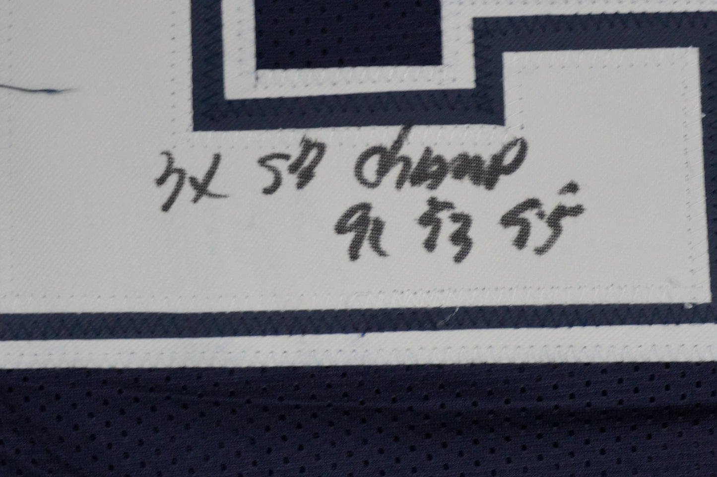 KEVIN SMITH DALLAS COWBOYS SIGNED Blue JERSEY Texas A&M Aggies w/INSCs Med JSA