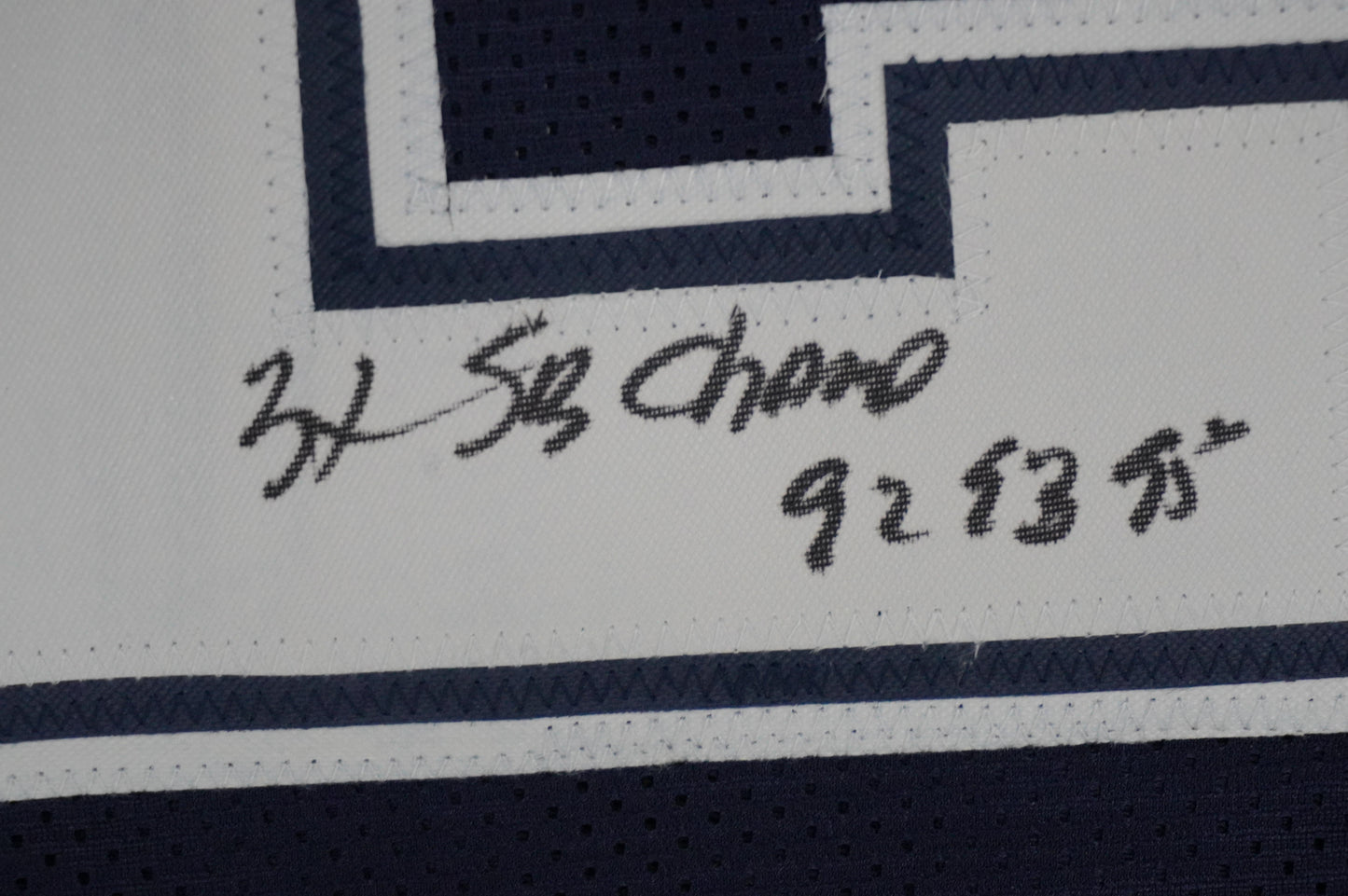 KEVIN SMITH DALLAS COWBOYS SIGNED Blue JERSEY Texas A&M Aggies w/INSCs Med JSA