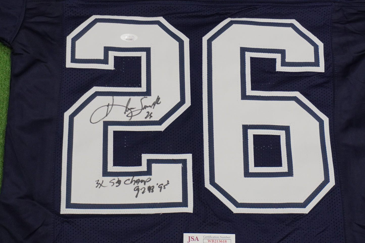 KEVIN SMITH DALLAS COWBOYS SIGNED Blue JERSEY Texas A&M Aggies w/INSCs Med JSA