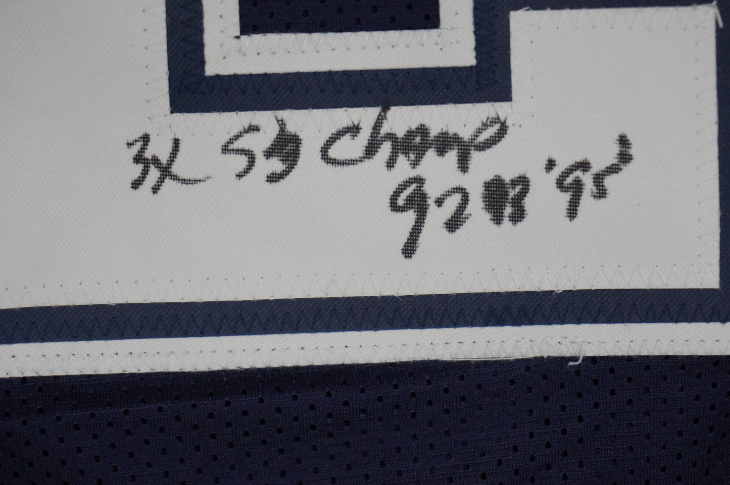 KEVIN SMITH DALLAS COWBOYS SIGNED Blue JERSEY Texas A&M Aggies w/INSCs Med JSA