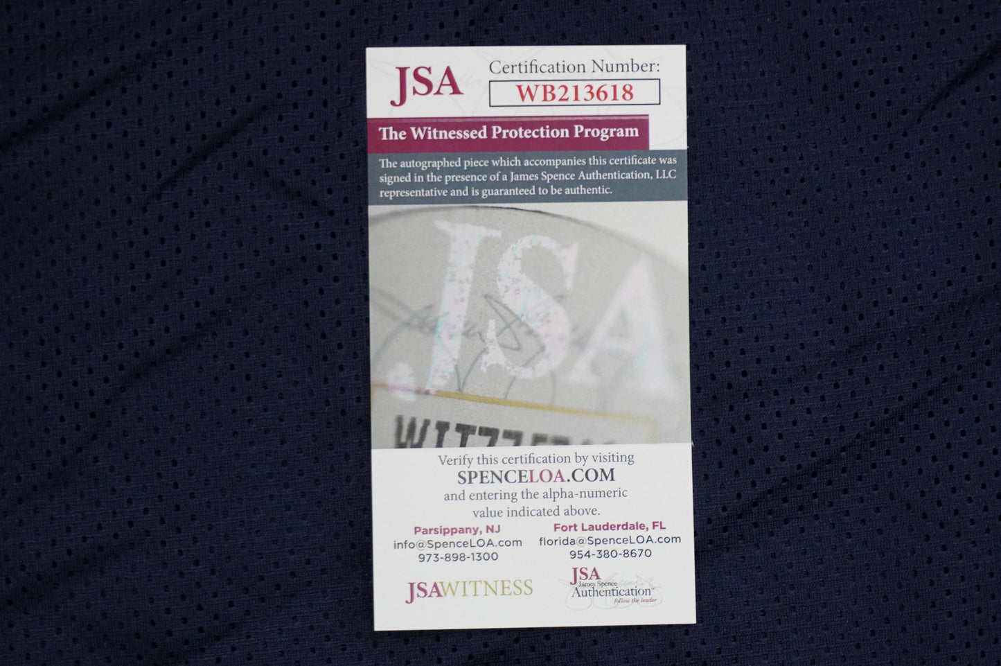 KEVIN SMITH DALLAS COWBOYS SIGNED Blue JERSEY Texas A&M Aggies w/INSCs Med JSA