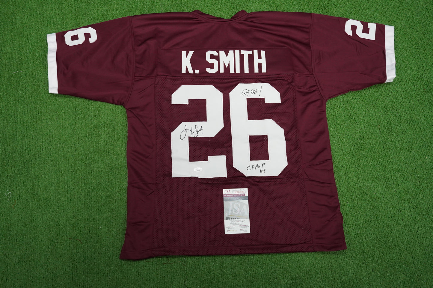 KEVIN SMITH TEXAS A&M  SIGNED JERSEY Dallas Cowboys w/INSCs L JSA