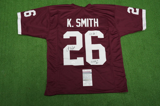 KEVIN SMITH TEXAS A&M  SIGNED JERSEY Dallas Cowboys w/INSCs L JSA