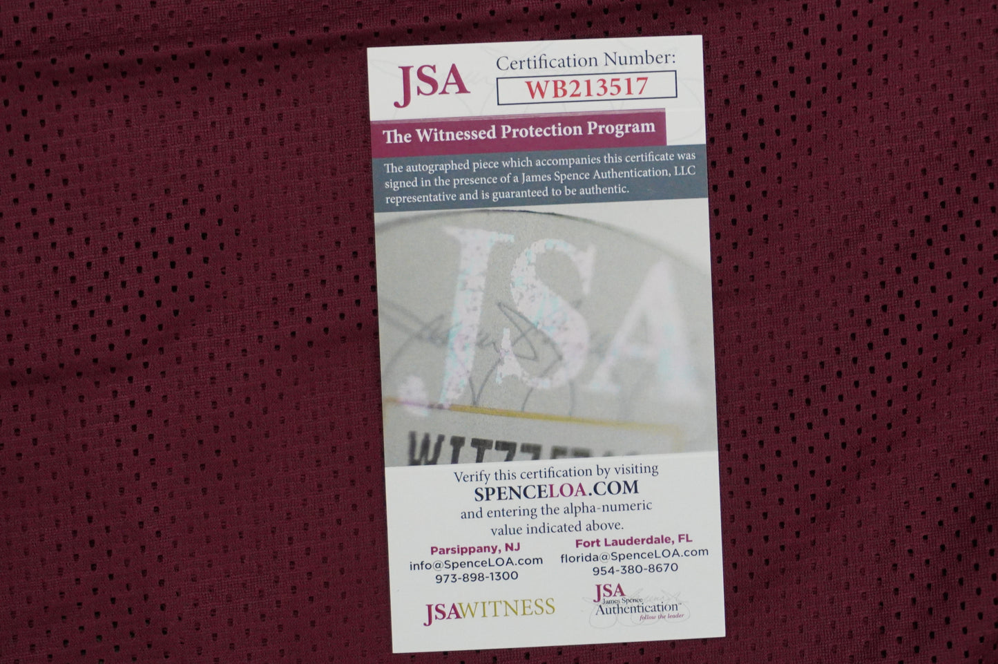 KEVIN SMITH TEXAS A&M SIGNED JERSEY Dallas Cowboys w/INSCs L JSA