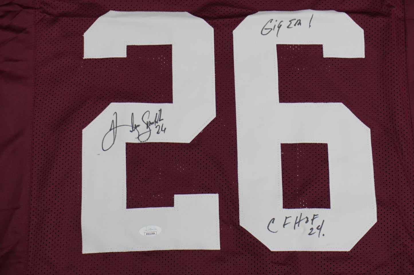 KEVIN SMITH TEXAS A&M SIGNED JERSEY Dallas Cowboys w/INSCs XL JSA