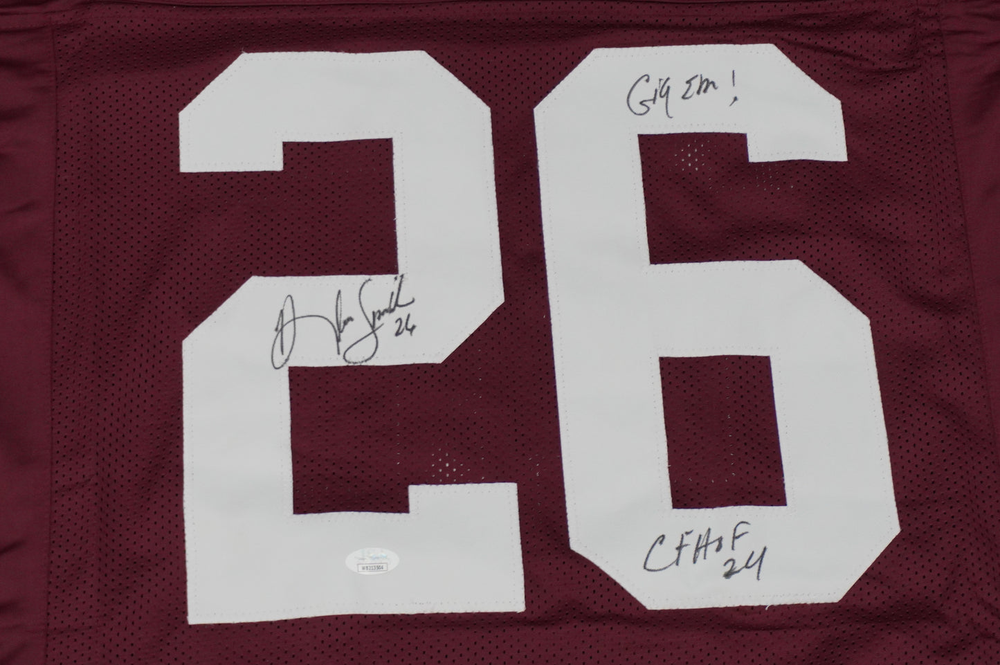 KEVIN SMITH TEXAS A&M SIGNED JERSEY Dallas Cowboys w/INSCs XL JSA