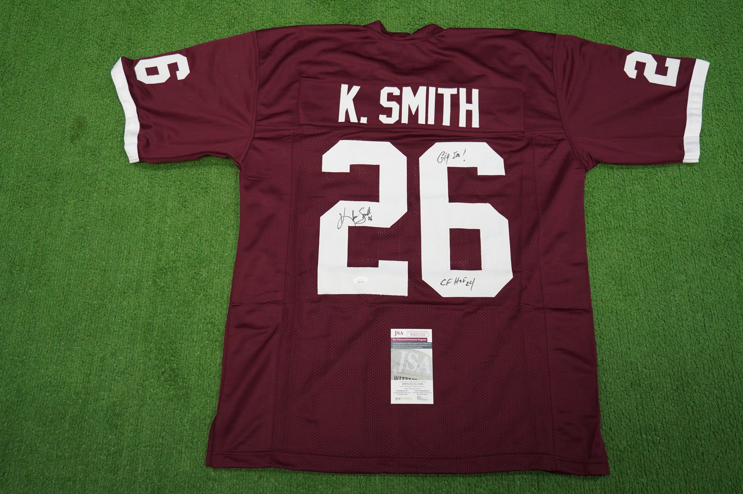 KEVIN SMITH TEXAS A&M SIGNED JERSEY Dallas Cowboys w/INSCs XL JSA