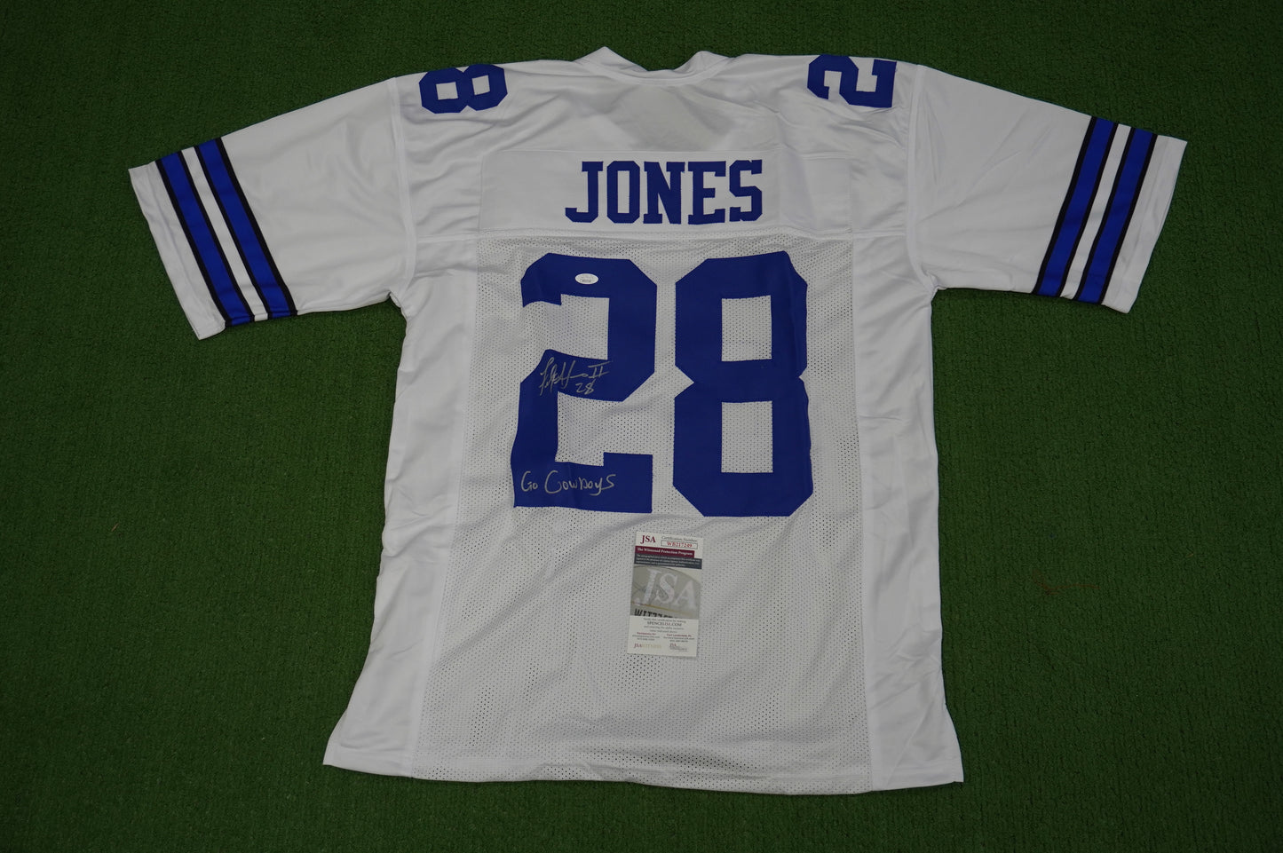 FELIX JONES DALLAS COWBOYS SIGNED JERSEY Razorbacks w/GoCowboys XL JSA