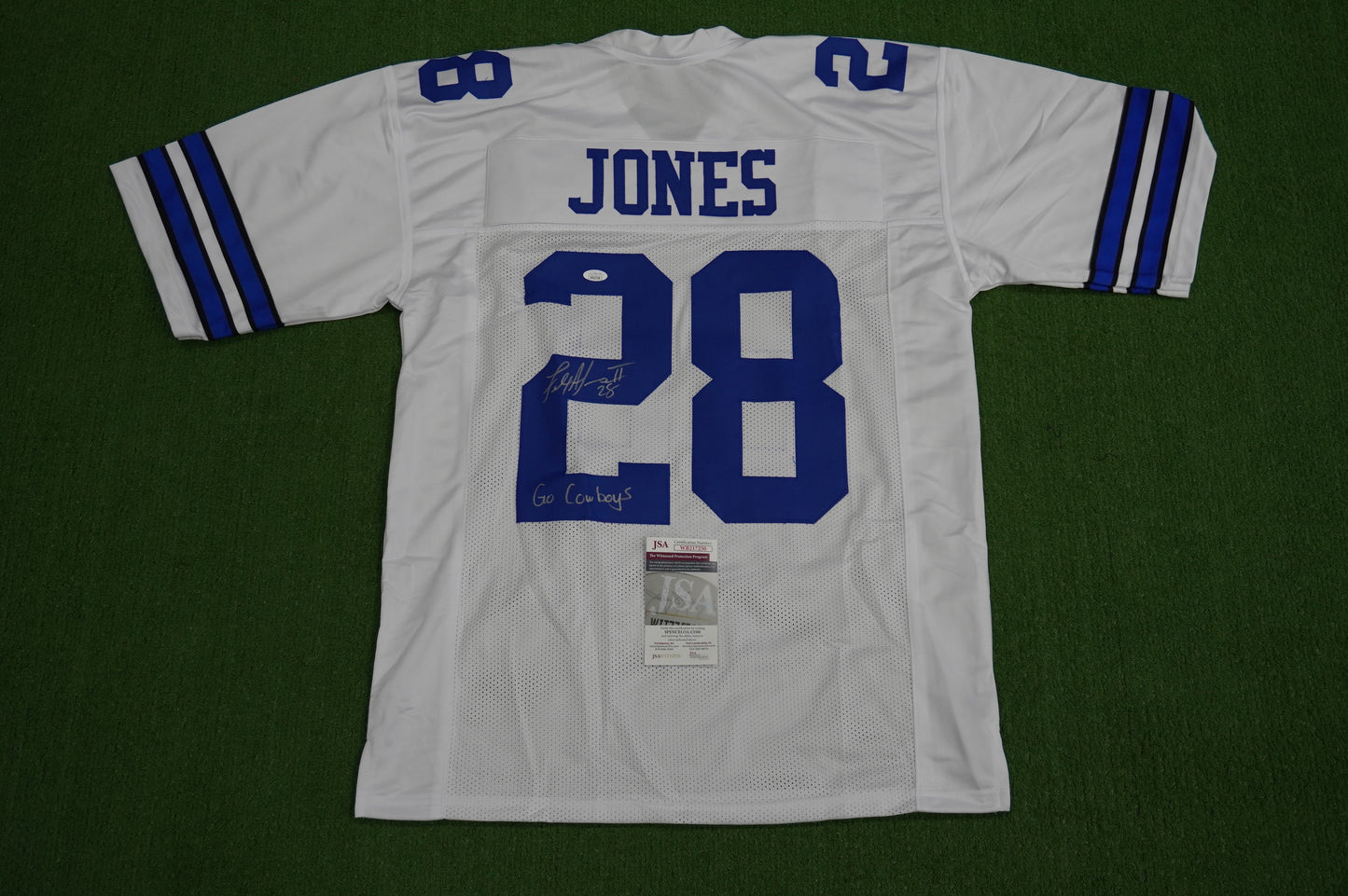 FELIX JONES DALLAS COWBOYS SIGNED JERSEY Razorbacks w/GoCowboys XL JSA