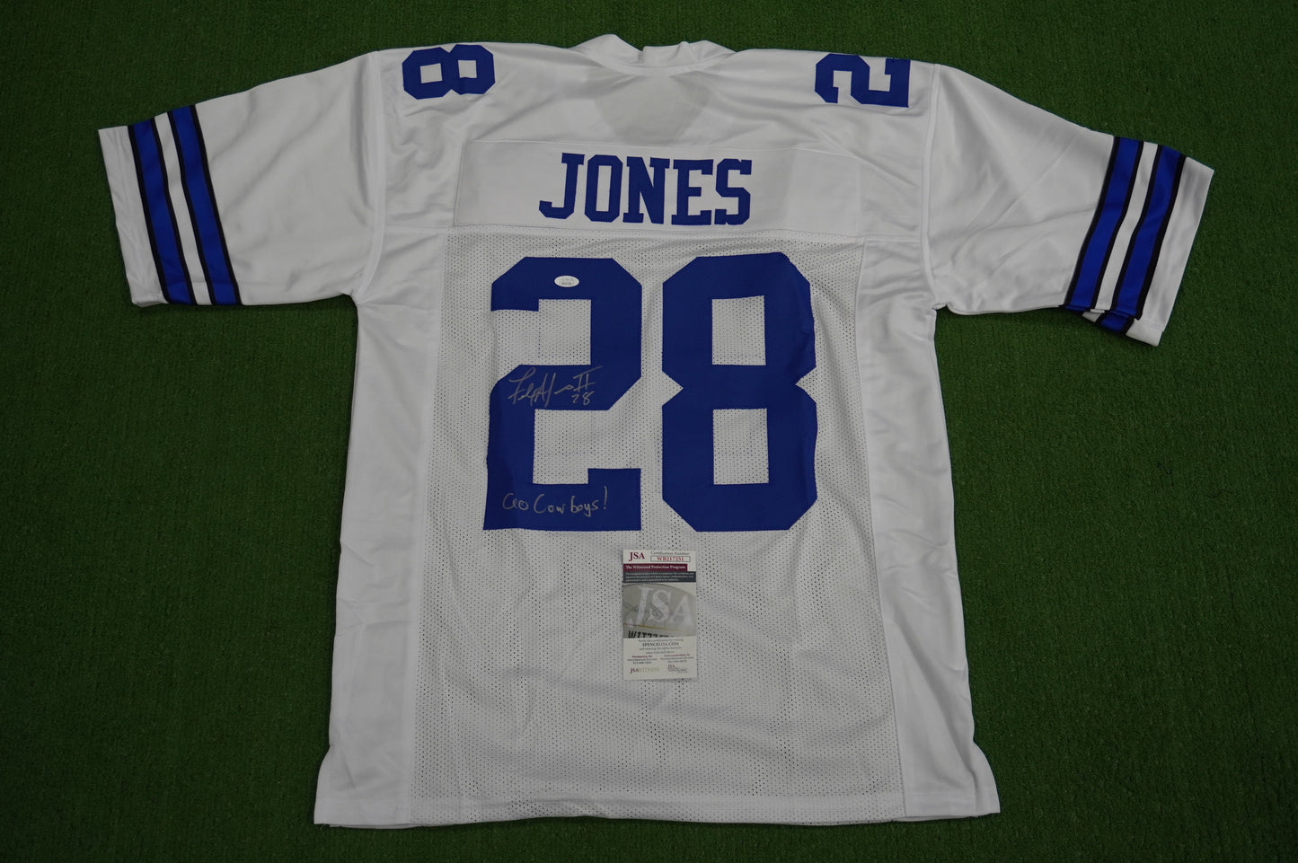 FELIX JONES DALLAS COWBOYS SIGNED JERSEY Razorbacks w/GoCowboys XL JSA