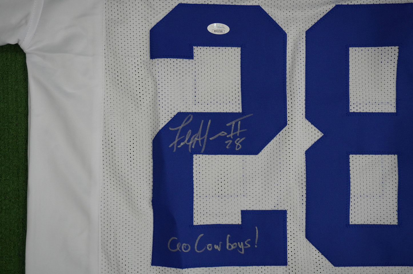 FELIX JONES DALLAS COWBOYS SIGNED JERSEY Razorbacks w/GoCowboys XL JSA