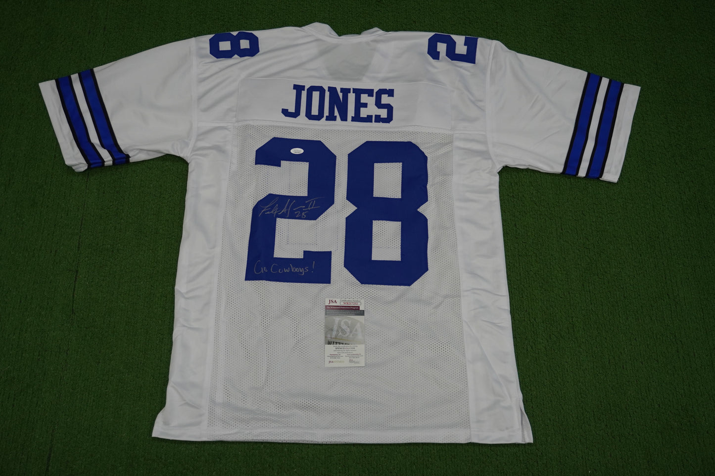 FELIX JONES DALLAS COWBOYS SIGNED JERSEY Razorbacks w/GoCowboys XL JSA