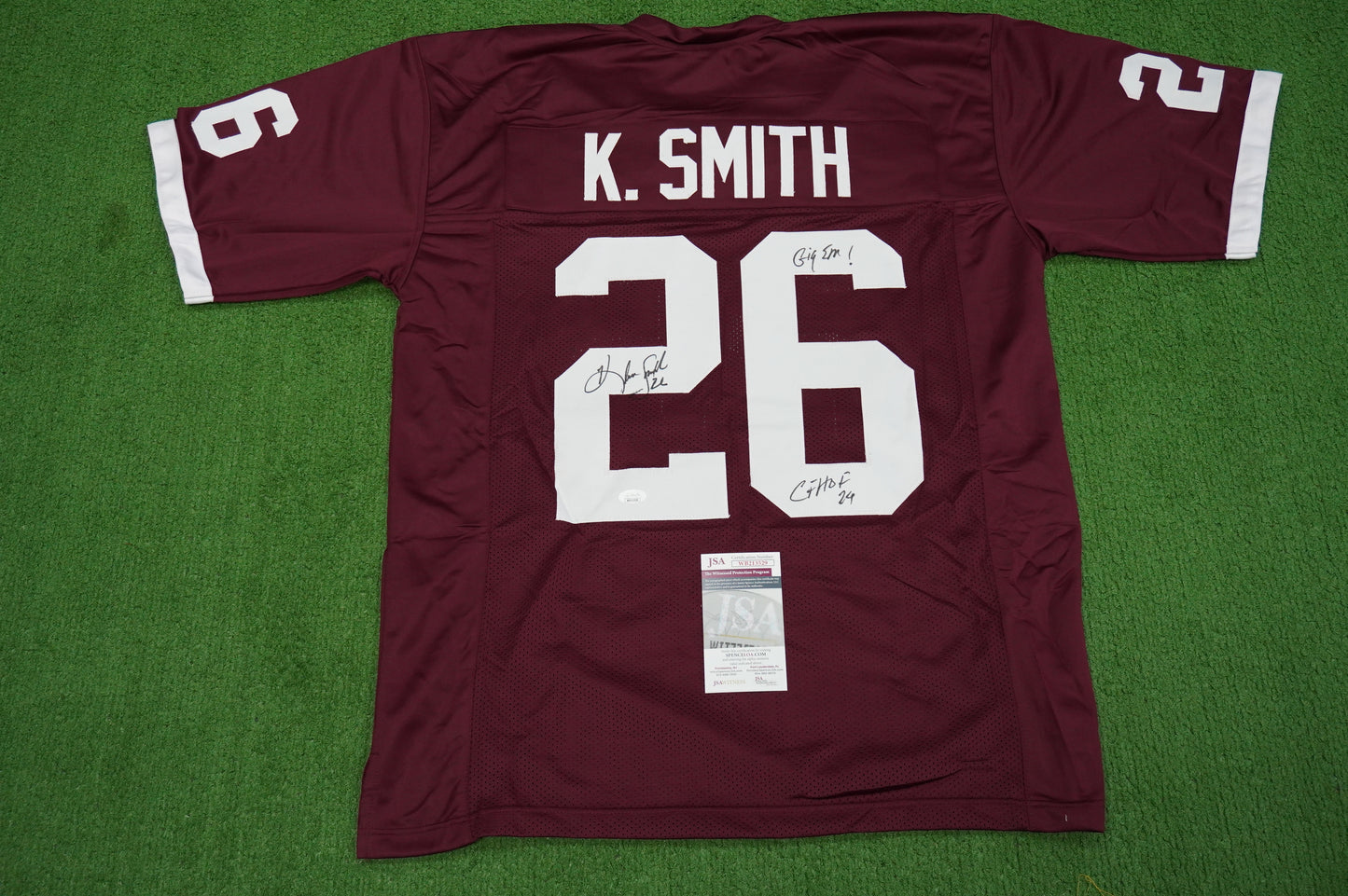 KEVIN SMITH TEXAS A&M SIGNED JERSEY Dallas Cowboys w/INSCs XL JSA