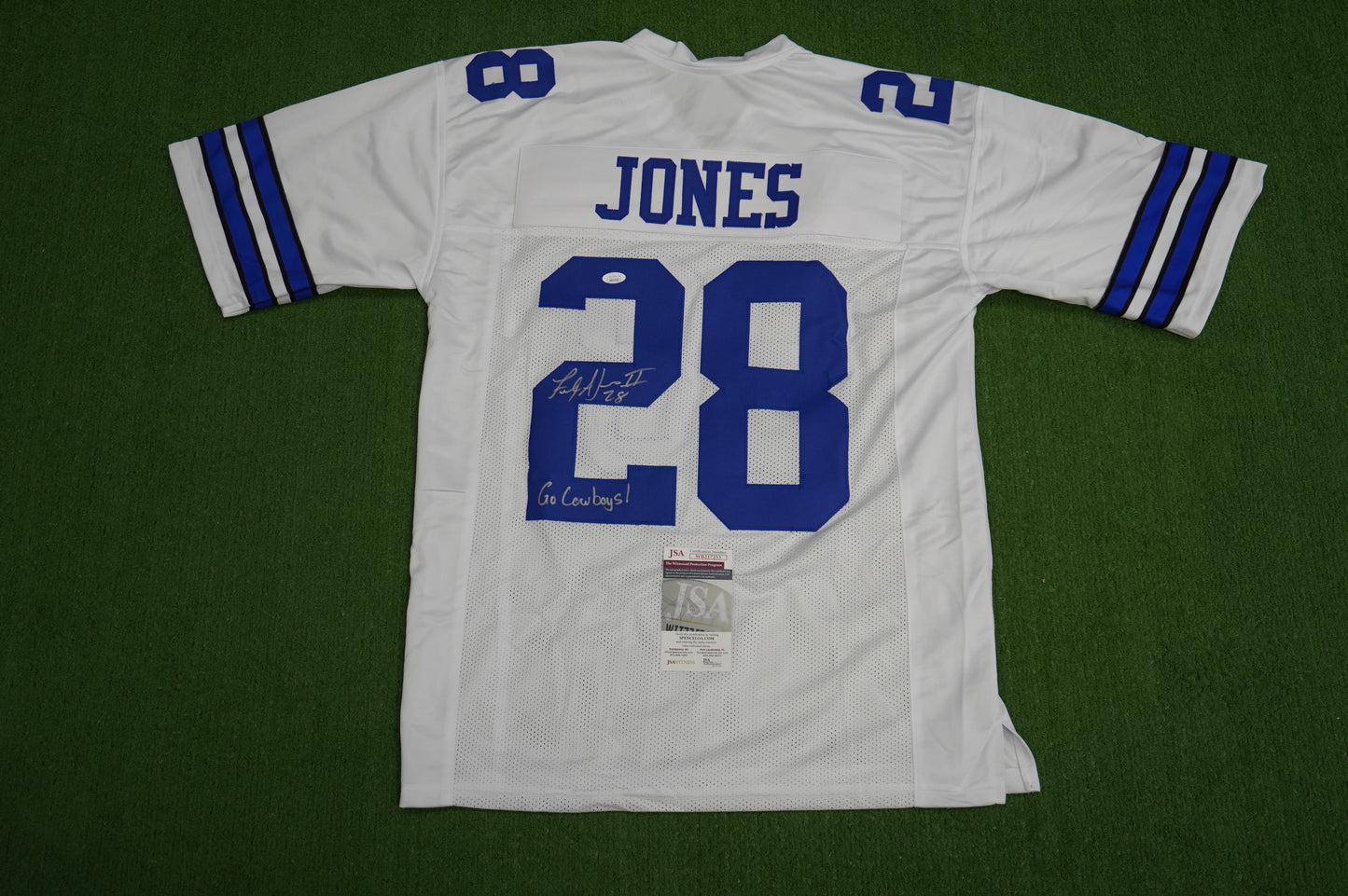 FELIX JONES DALLAS COWBOYS SIGNED JERSEY Razorbacks w/GoCowboys XL JSA