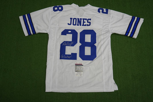 FELIX JONES DALLAS COWBOYS SIGNED JERSEY Razorbacks w/GoCowboys XL JSA