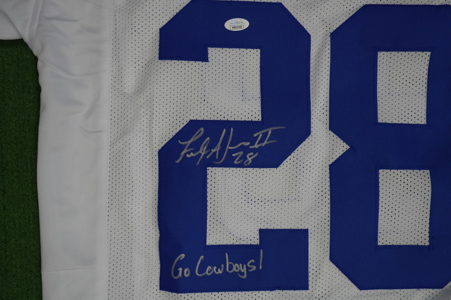 FELIX JONES DALLAS COWBOYS SIGNED JERSEY Razorbacks w/GoCowboys XL JSA