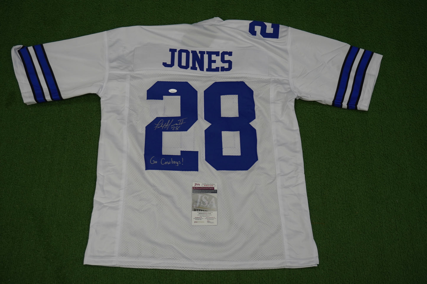 FELIX JONES DALLAS COWBOYS SIGNED JERSEY Razorbacks w/GoCowboys XL JSA