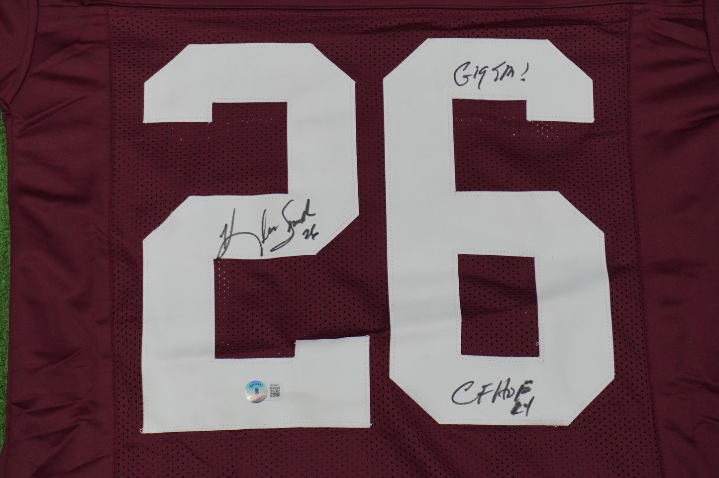 KEVIN SMITH TEXAS A&M AGGIES SIGNED JERSEY w/INSCs Dallas Cowboys M BAS COA