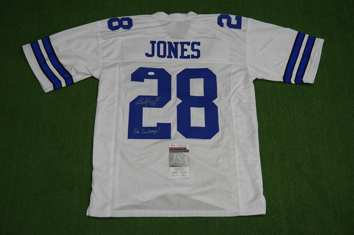 FELIX JONES DALLAS COWBOYS SIGNED JERSEY Razorbacks w/GoCowboys XL JSA