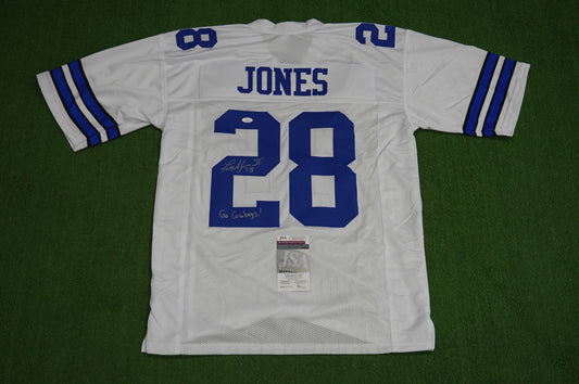 FELIX JONES DALLAS COWBOYS SIGNED JERSEY Razorbacks w/GoCowboys XL JSA