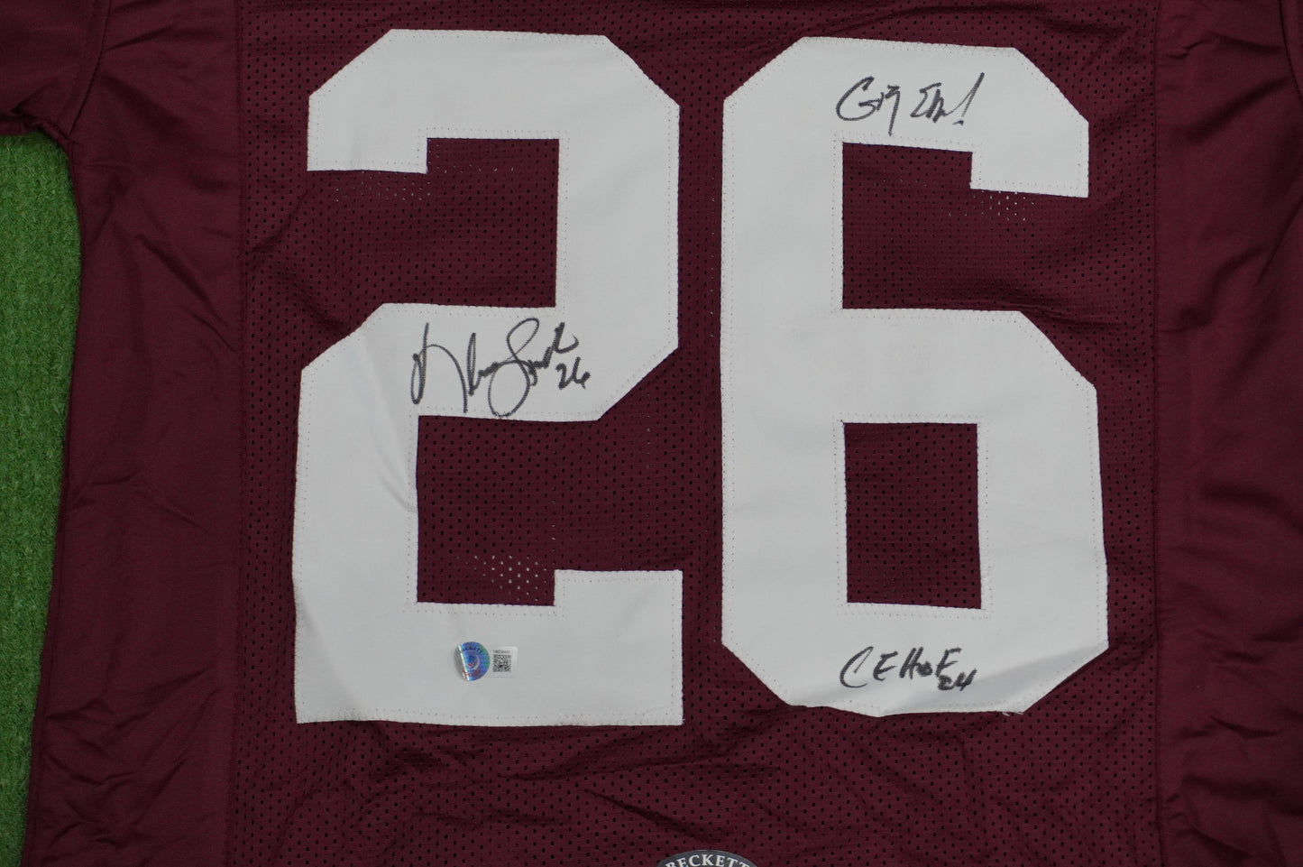KEVIN SMITH TEXAS A&M AGGIES SIGNED JERSEY w/INSCs Dallas Cowboys M BAS COA
