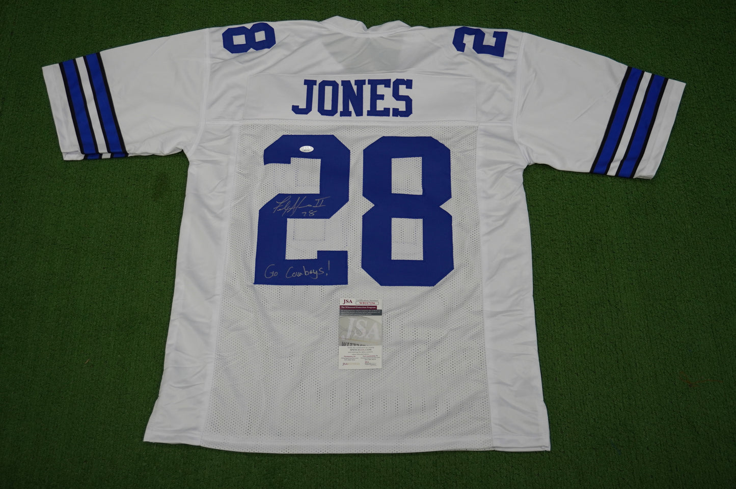 FELIX JONES DALLAS COWBOYS SIGNED JERSEY Razorbacks w/GoCowboys XL JSA