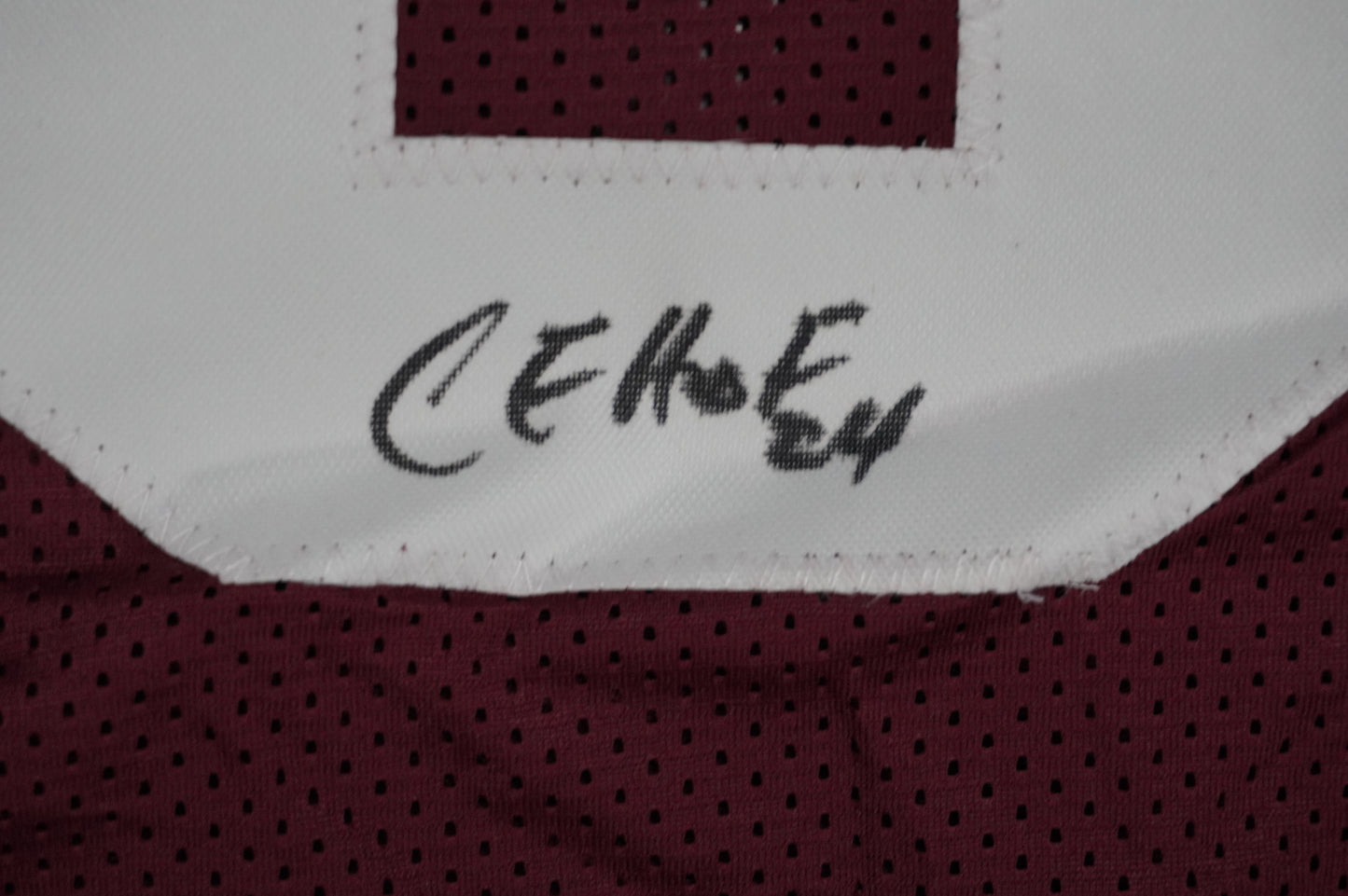 KEVIN SMITH TEXAS A&M AGGIES SIGNED JERSEY w/INSCs Dallas Cowboys M BAS COA