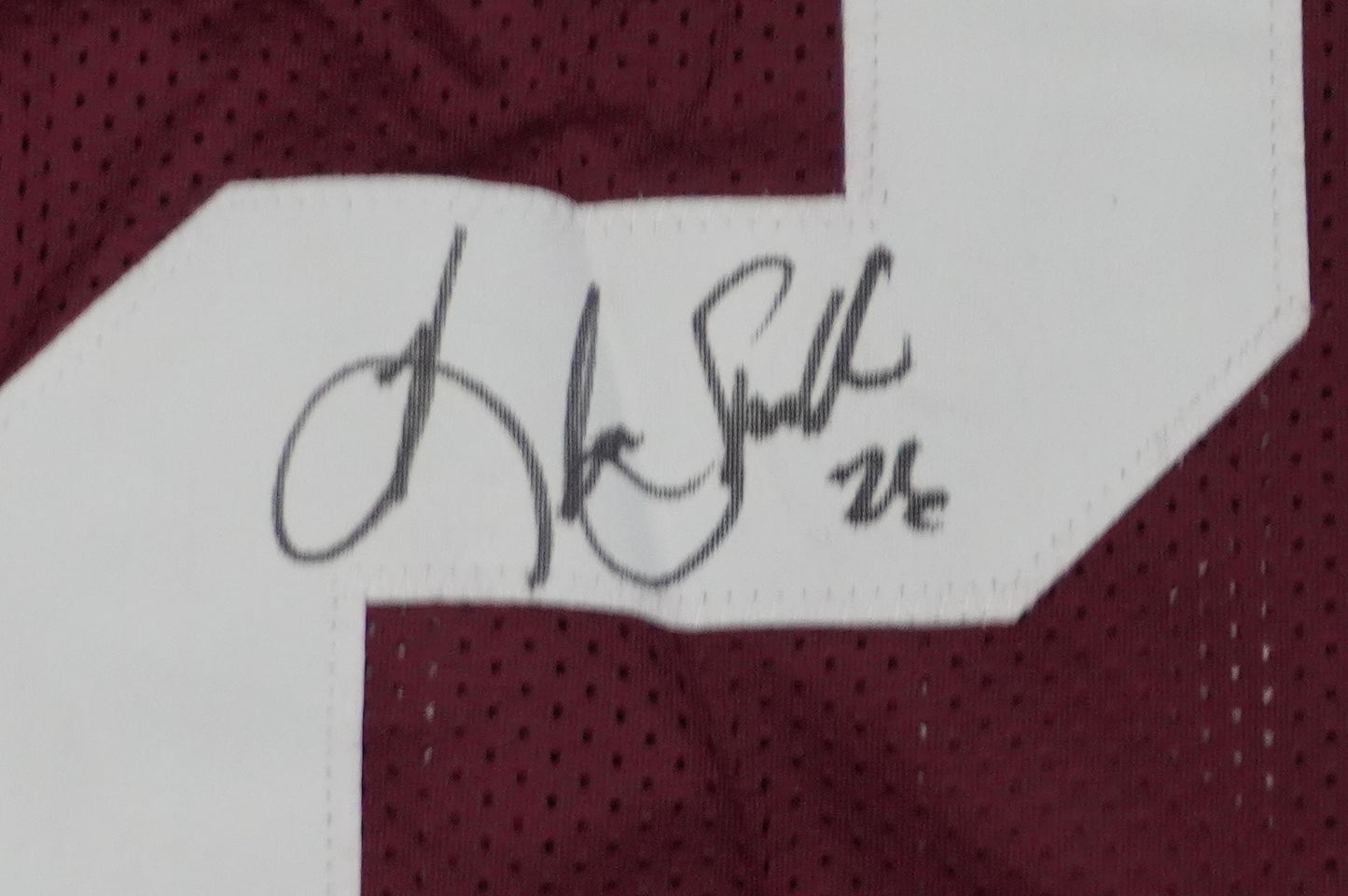 KEVIN SMITH TEXAS A&M AGGIES SIGNED JERSEY w/INSCs Dallas Cowboys M BAS COA