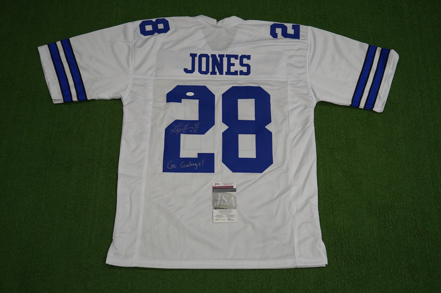 FELIX JONES DALLAS COWBOYS SIGNED JERSEY Razorbacks w/GoCowboys XL JSA