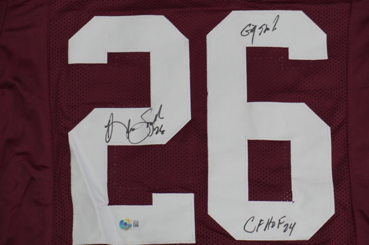 KEVIN SMITH TEXAS A&M AGGIES SIGNED JERSEY w/INSCs Dallas Cowboys M BAS COA