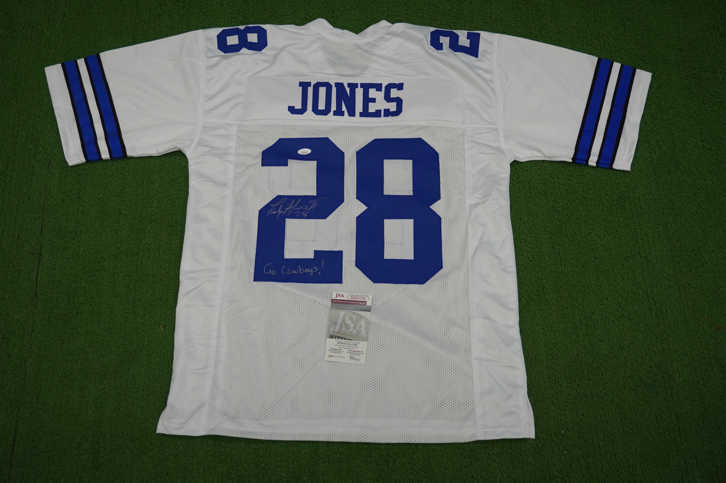 FELIX JONES DALLAS COWBOYS SIGNED JERSEY Razorbacks w/GoCowboys XL JSA