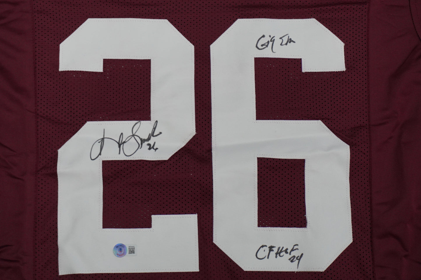 KEVIN SMITH TEXAS A&M AGGIES SIGNED JERSEY w/INSCs Dallas Cowboys M BAS COA