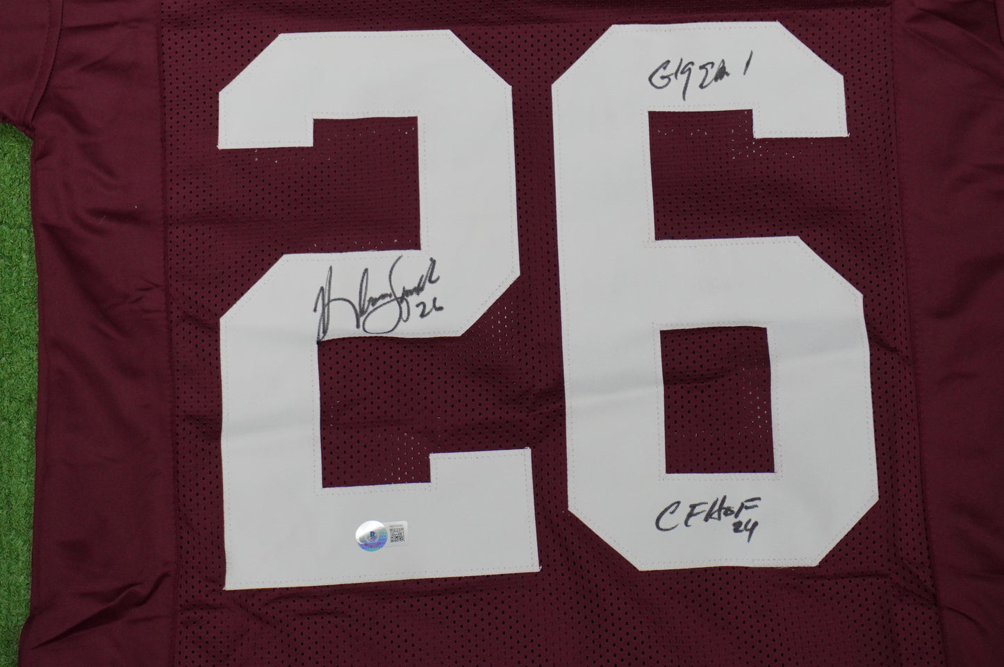 KEVIN SMITH TEXAS A&M AGGIES SIGNED JERSEY w/INSCs Dallas Cowboys M BAS COA