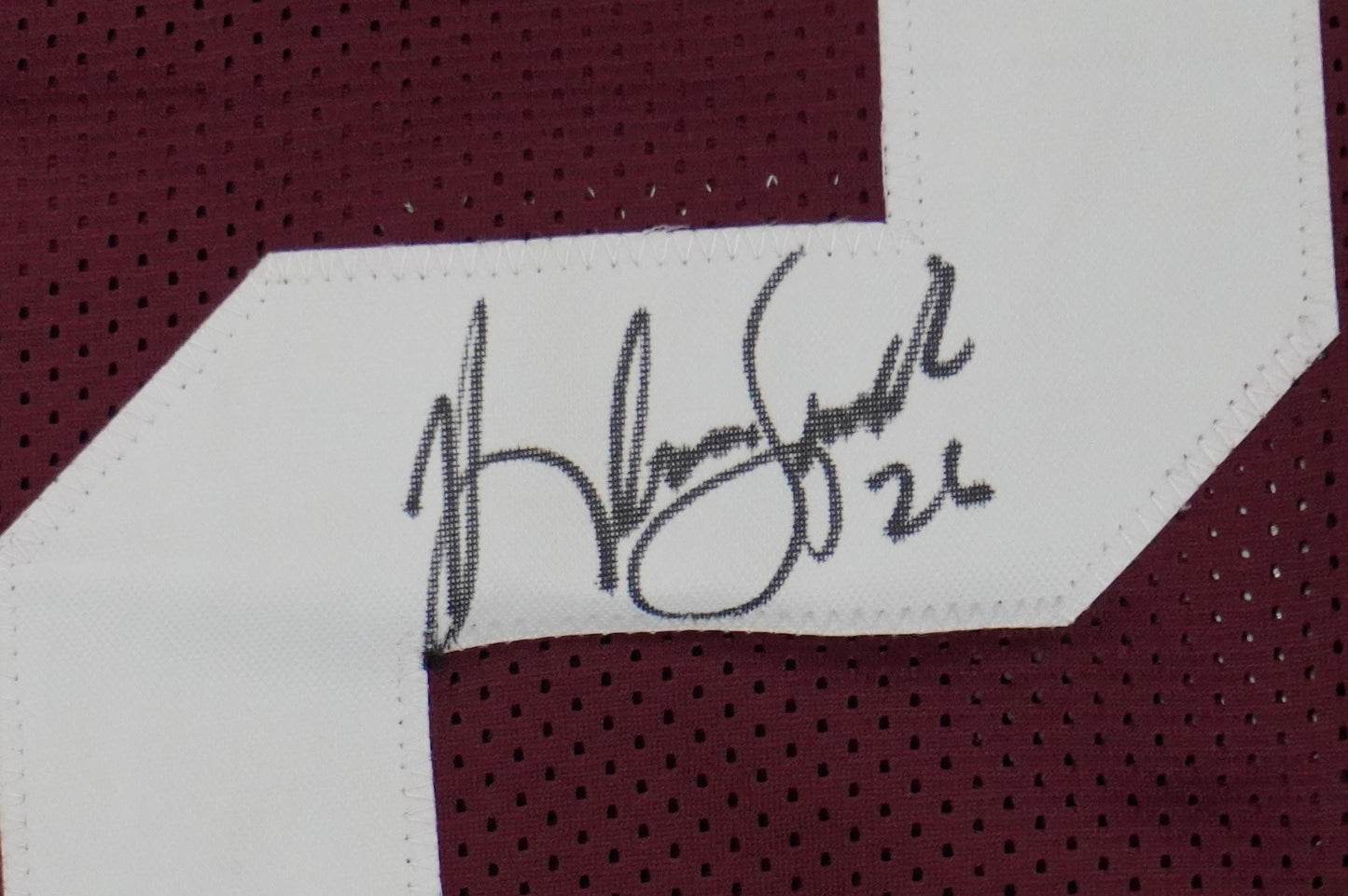 KEVIN SMITH TEXAS A&M AGGIES SIGNED JERSEY w/INSCs Dallas Cowboys M BAS COA