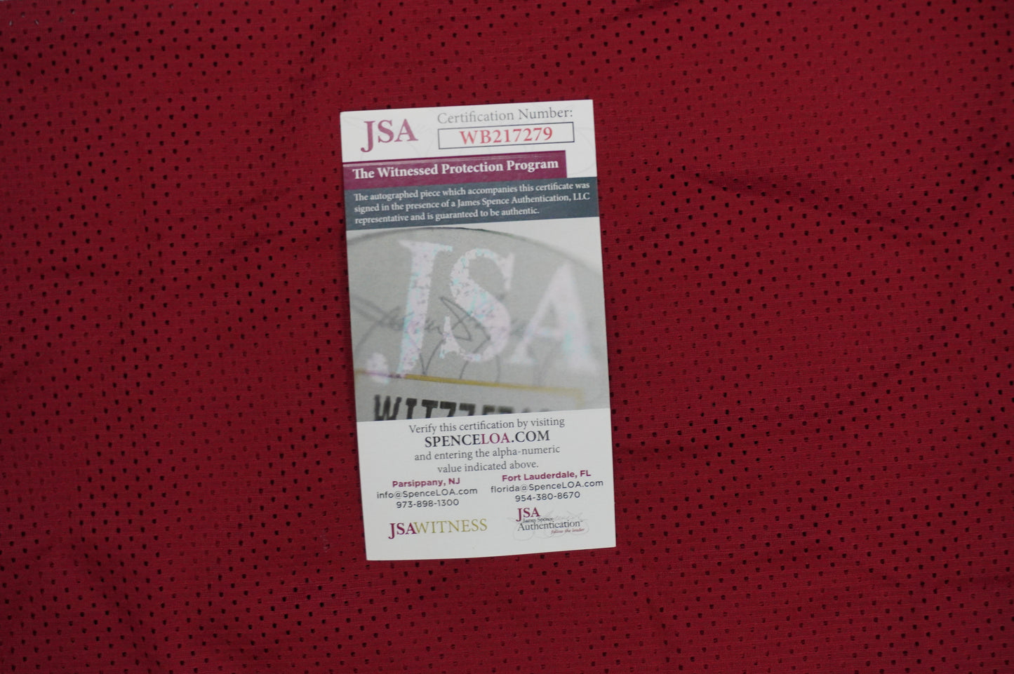 FELIX JONES ARKANSAS RAZORBACKS SIGNED JERSEY Cowboys XL JSA COA